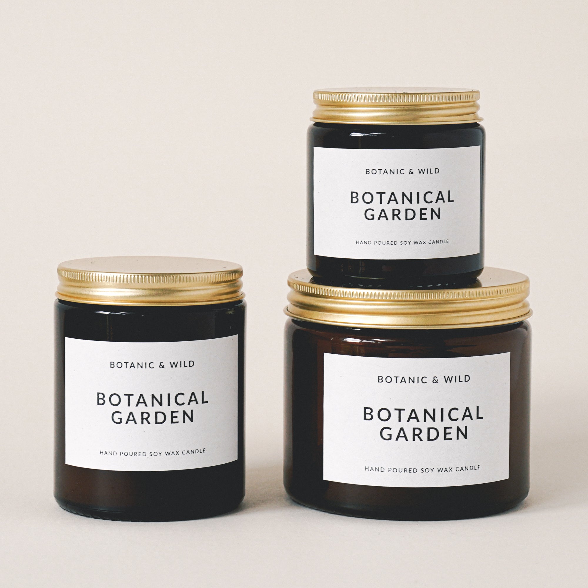 BOTANICAL GARDEN Scented Soy Candles (Old Label)