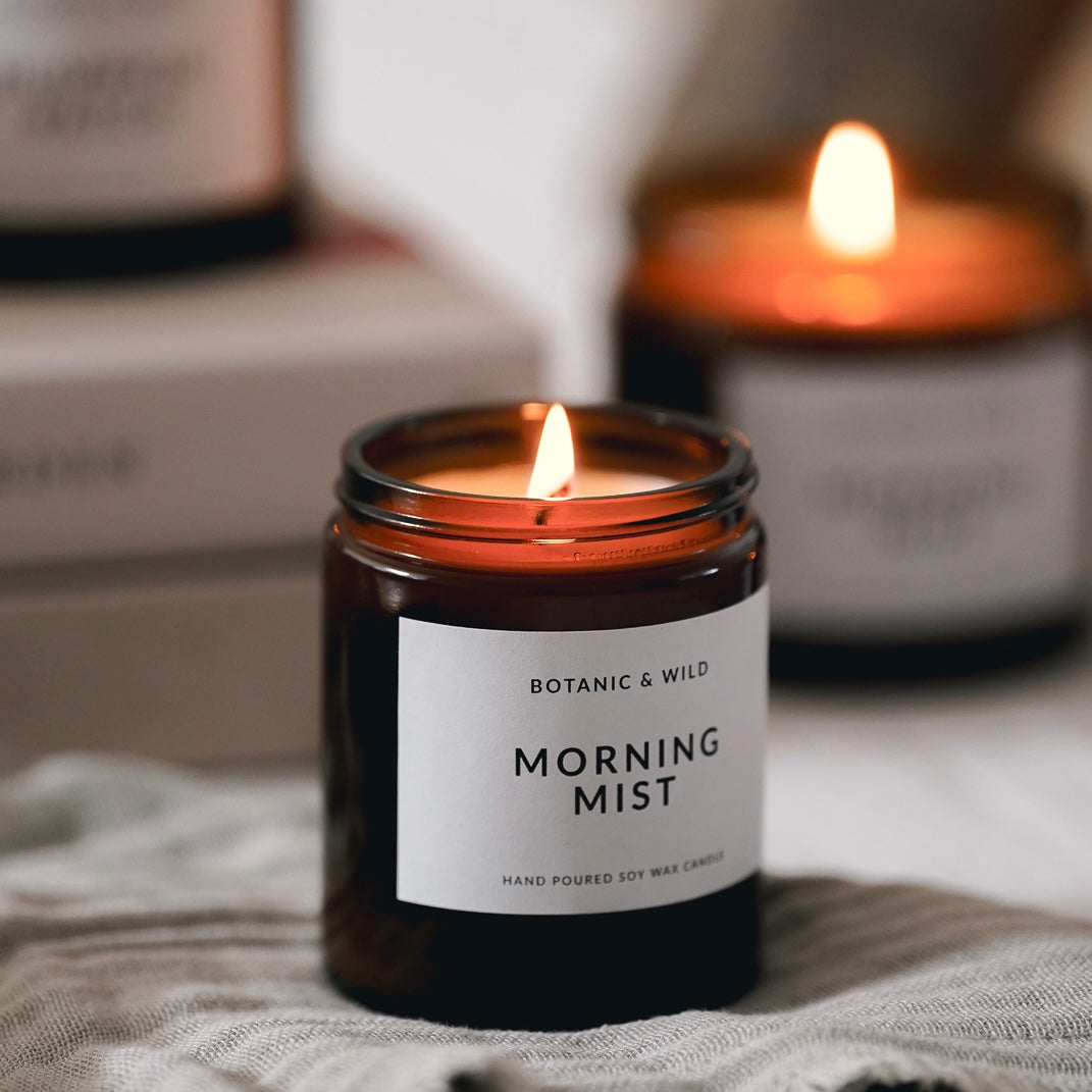 MORNING MIST Scented Soy Candles (Old Label)