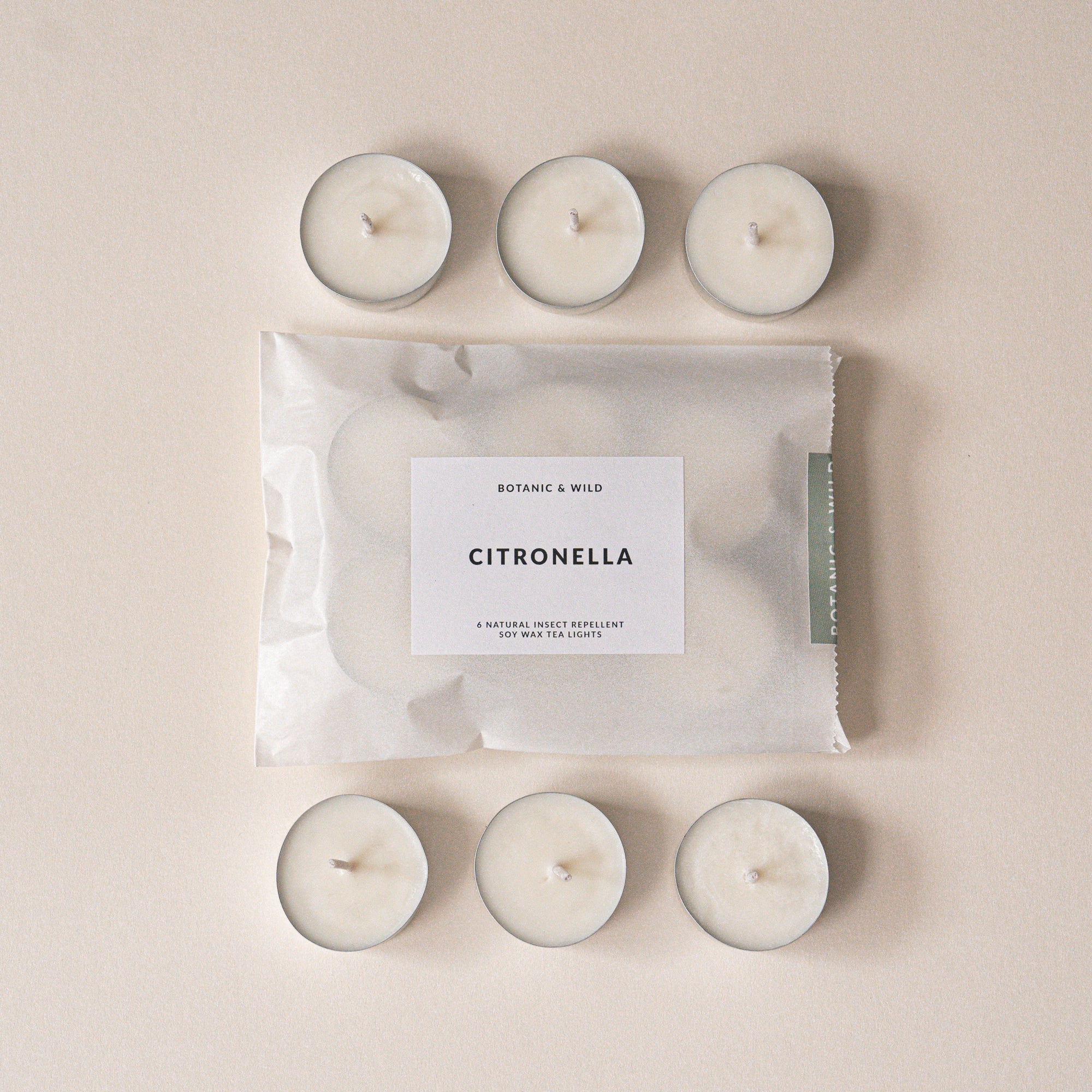 CITRONELLA Soy Wax Tea Lights