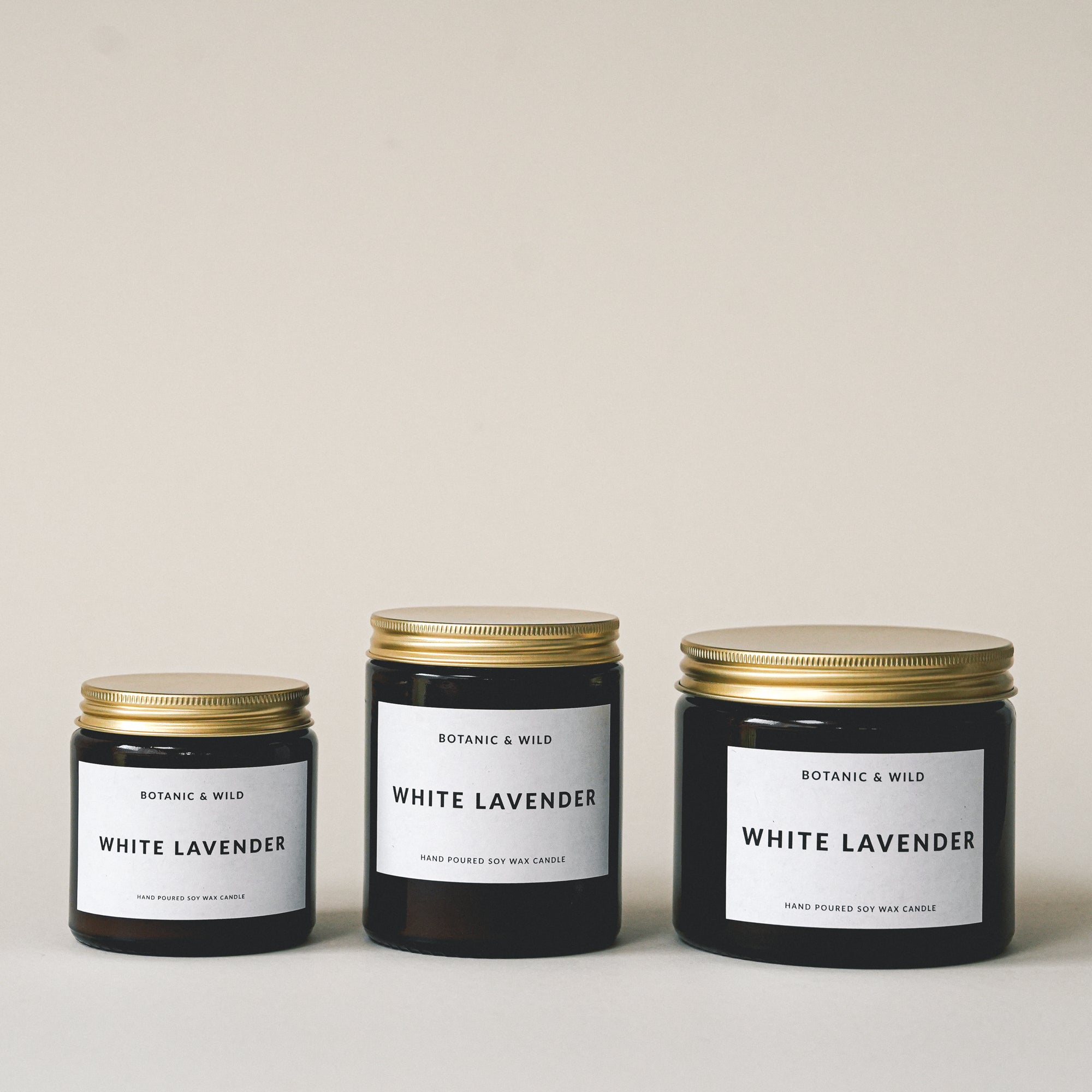 WHITE LAVENDER Scented Soy Candles