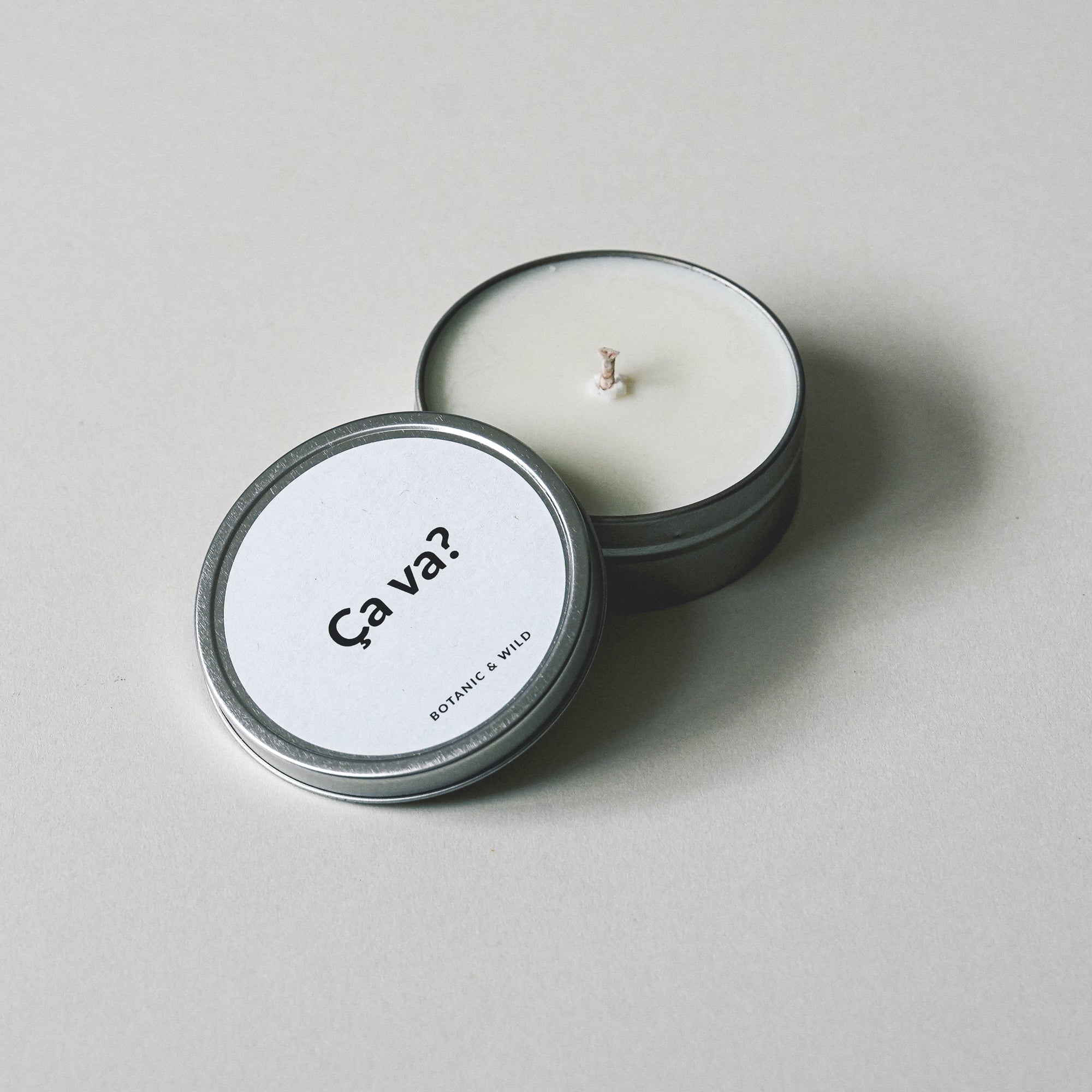 ÇA VA? Message Candle