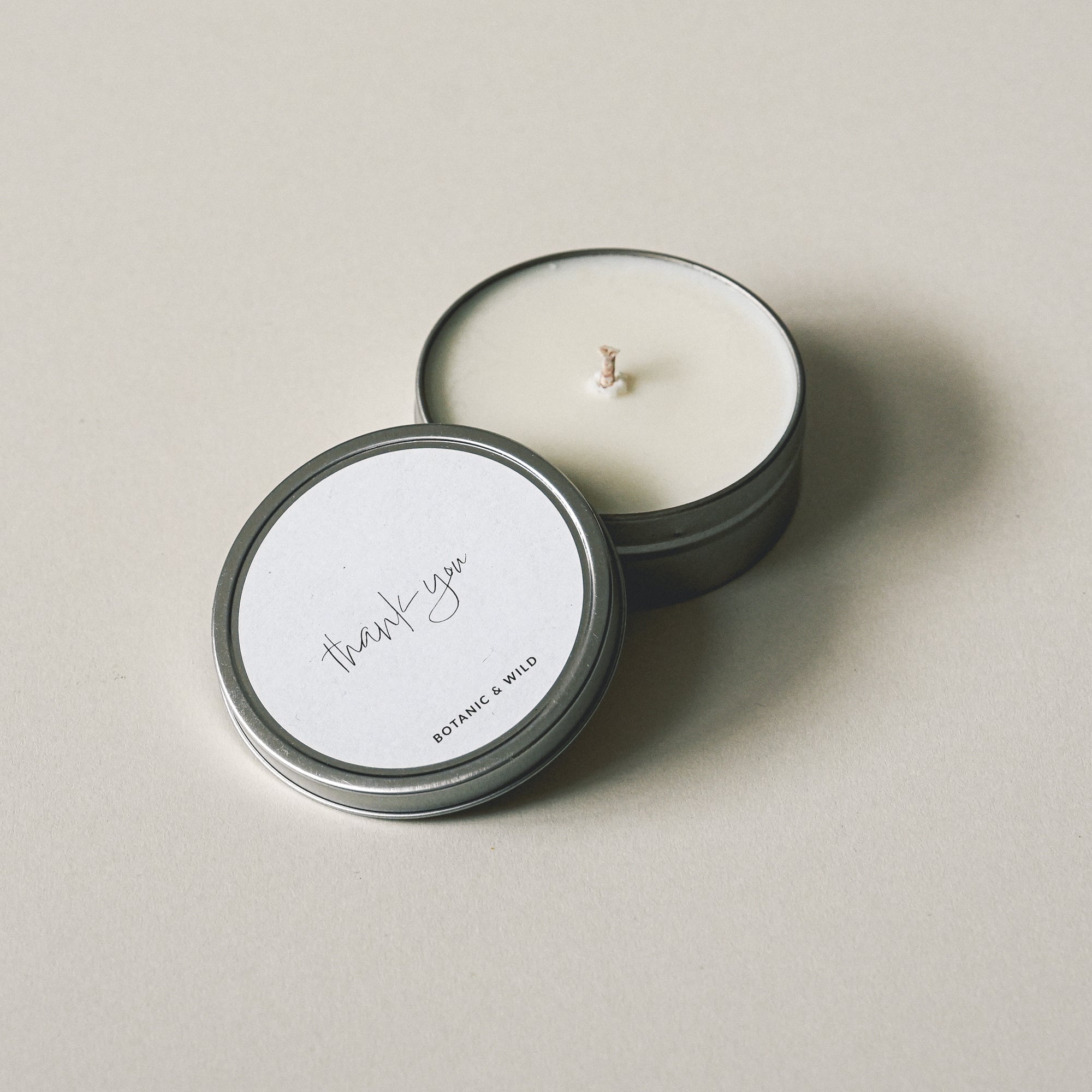 THANK YOU Message Candle