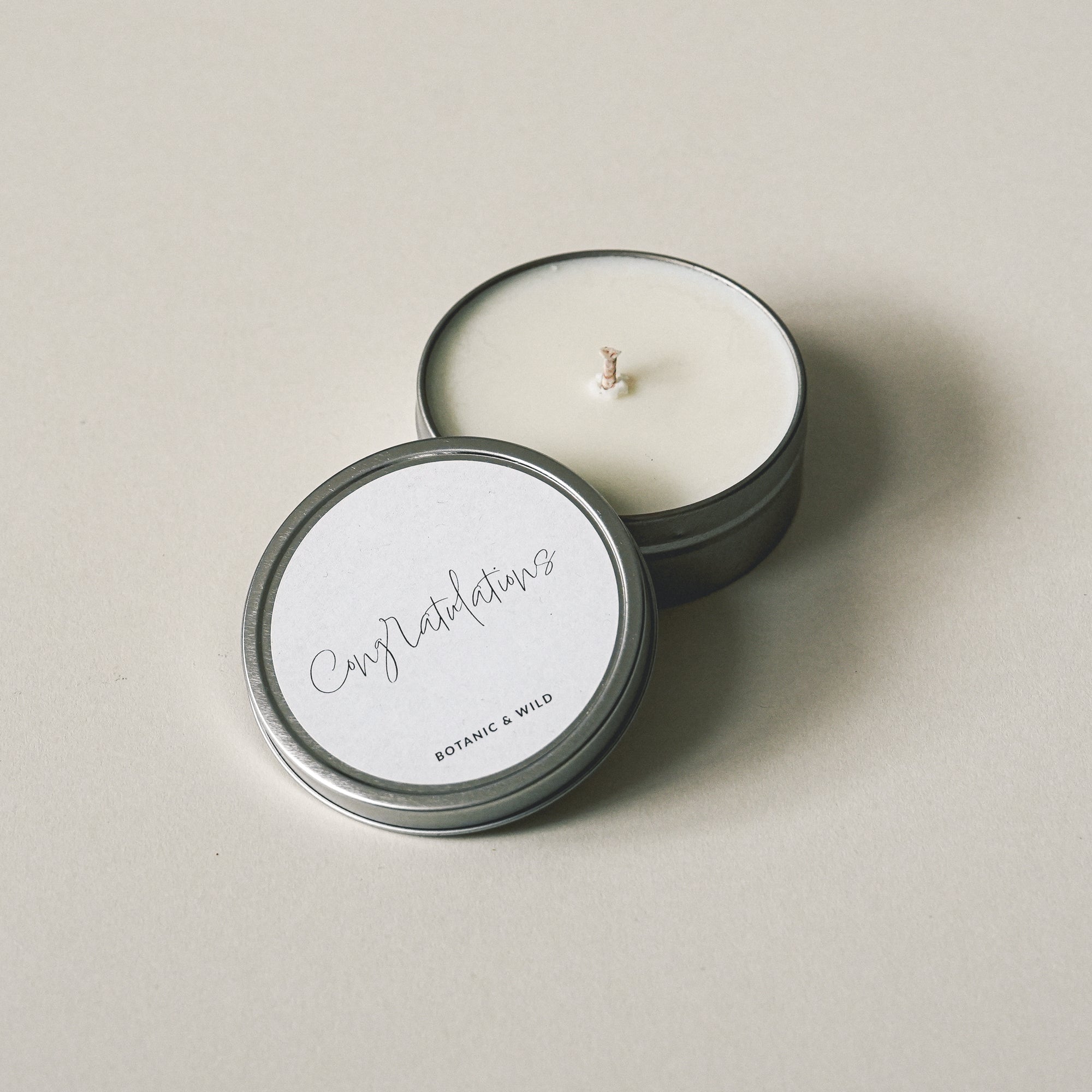 CONGRATULATIONS Message Candle