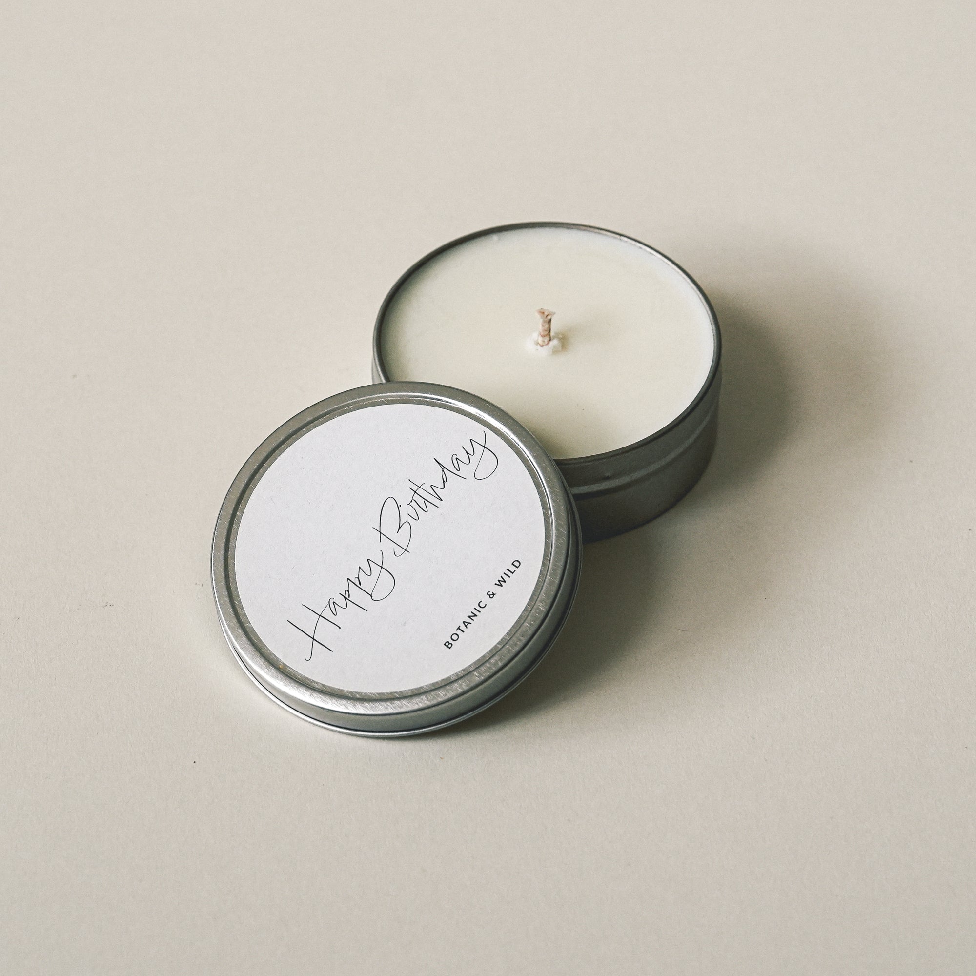 HAPPY BIRTHDAY Message Candle
