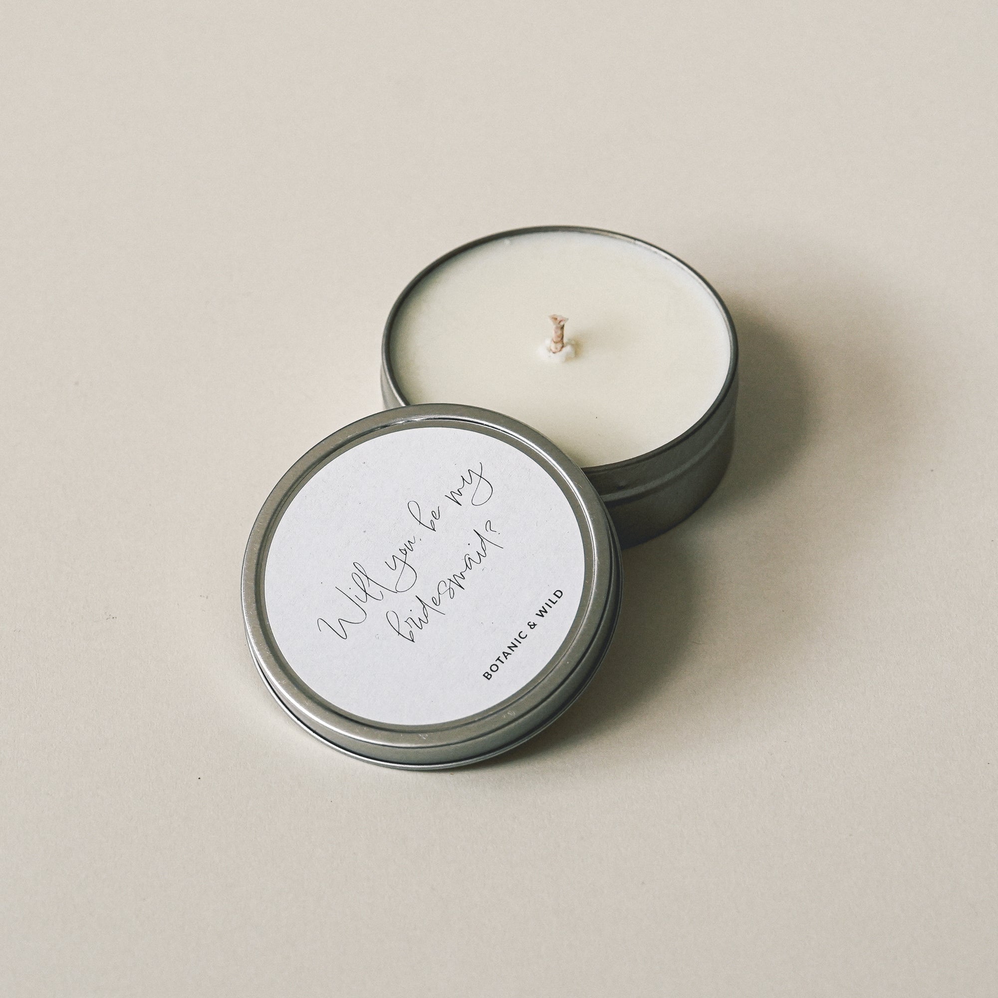 WILL YOU BE MY BRIDESMAID? Message Candle