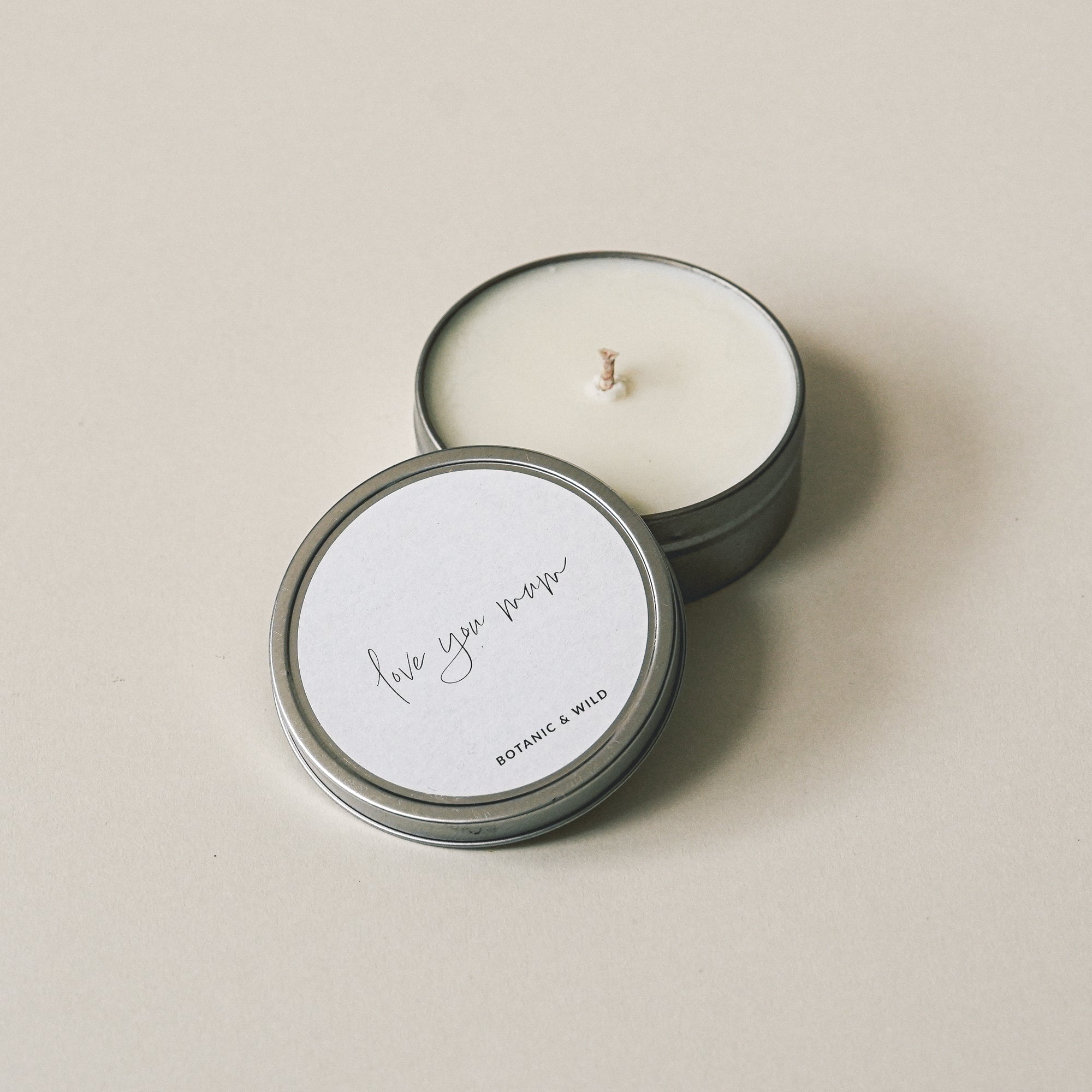 LOVE YOU MUM Message Candle