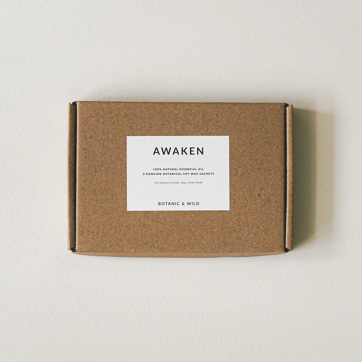 AWAKEN Hanging Botanical Wax Sachets - Botanic & Wild