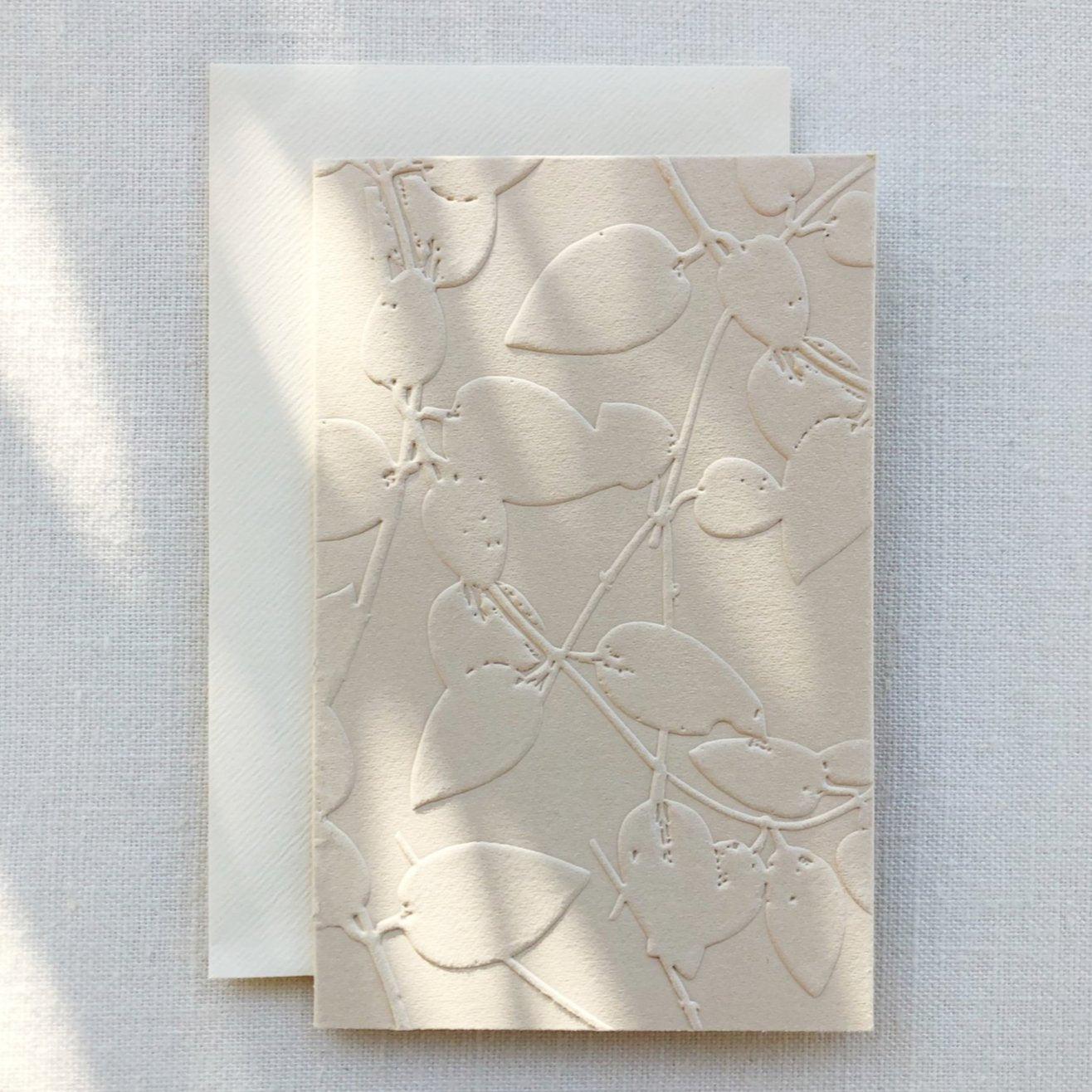 Emboss Foliage Card - Botanic & Wild