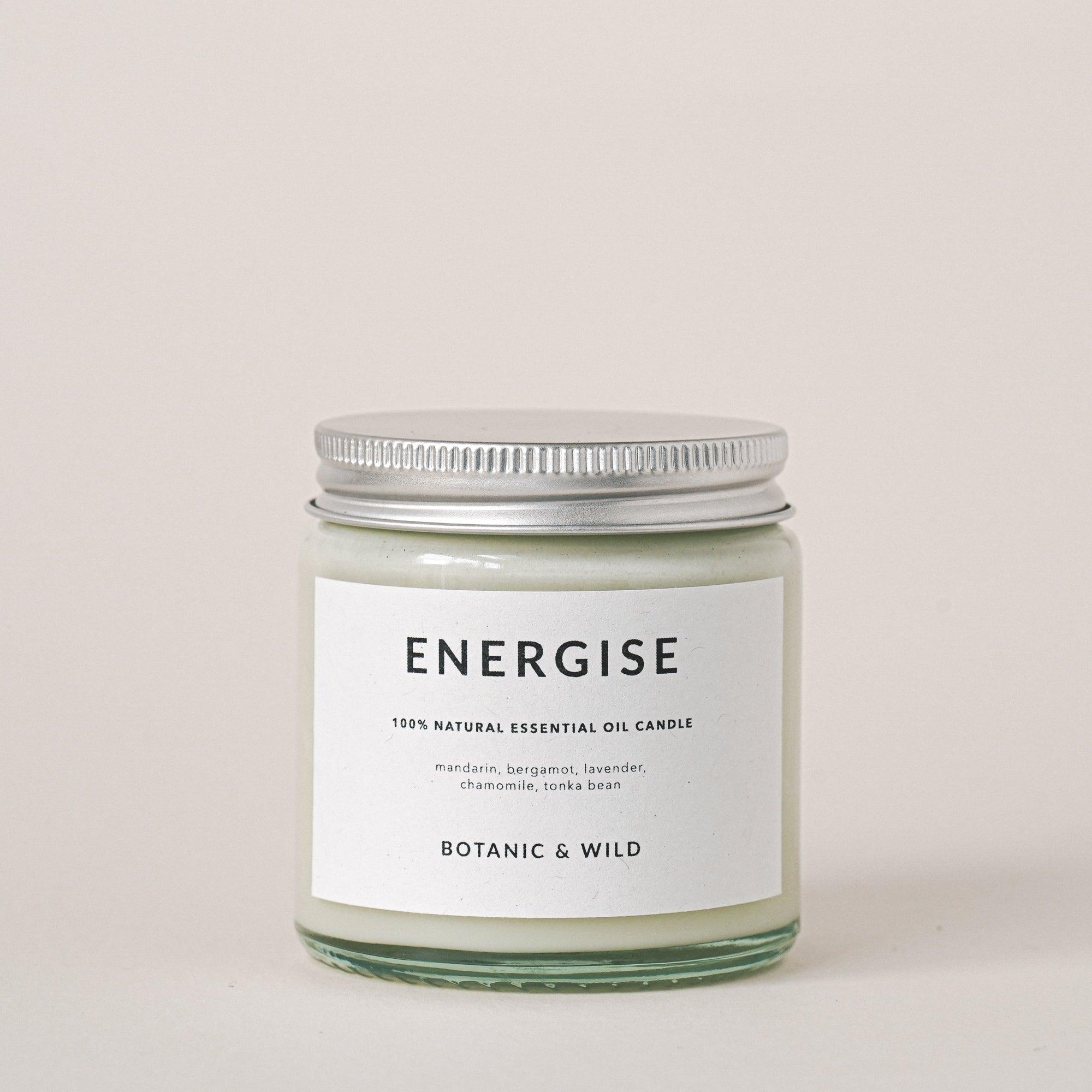 ENERGISE Essential Oil Soy Candles - Botanic & Wild