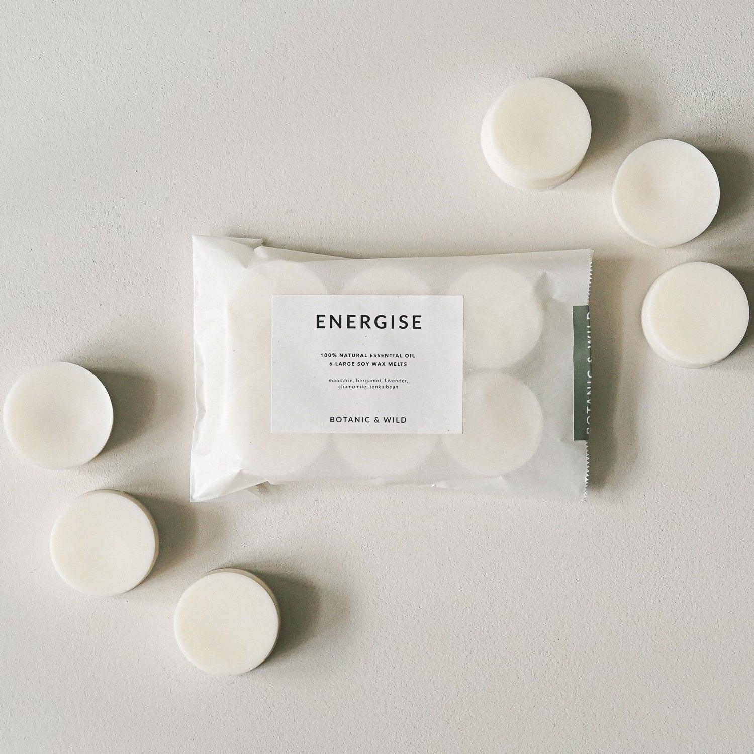 ENERGISE Essential Oil Soy Wax Melts - Botanic & Wild