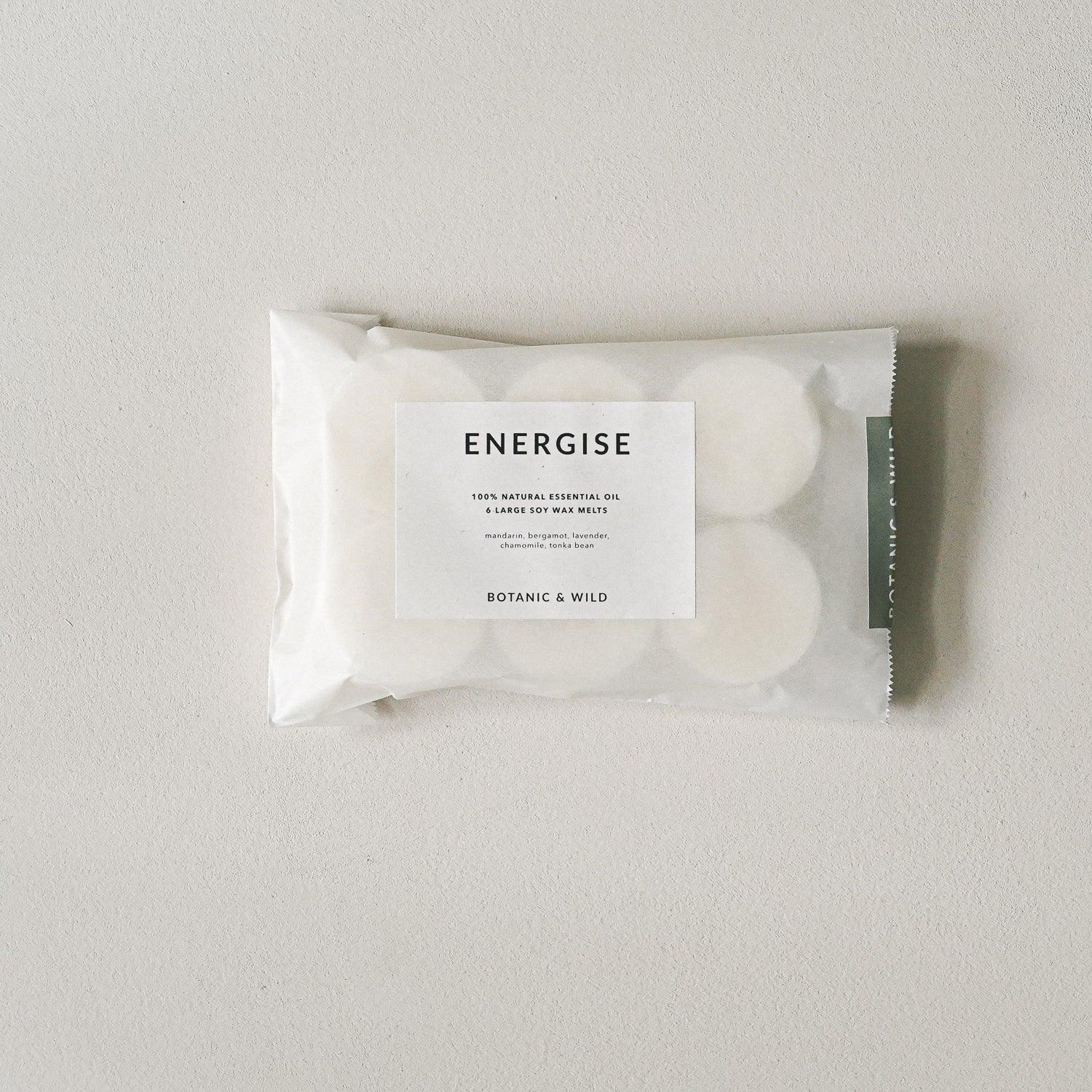 ENERGISE Essential Oil Soy Wax Melts - Botanic & Wild