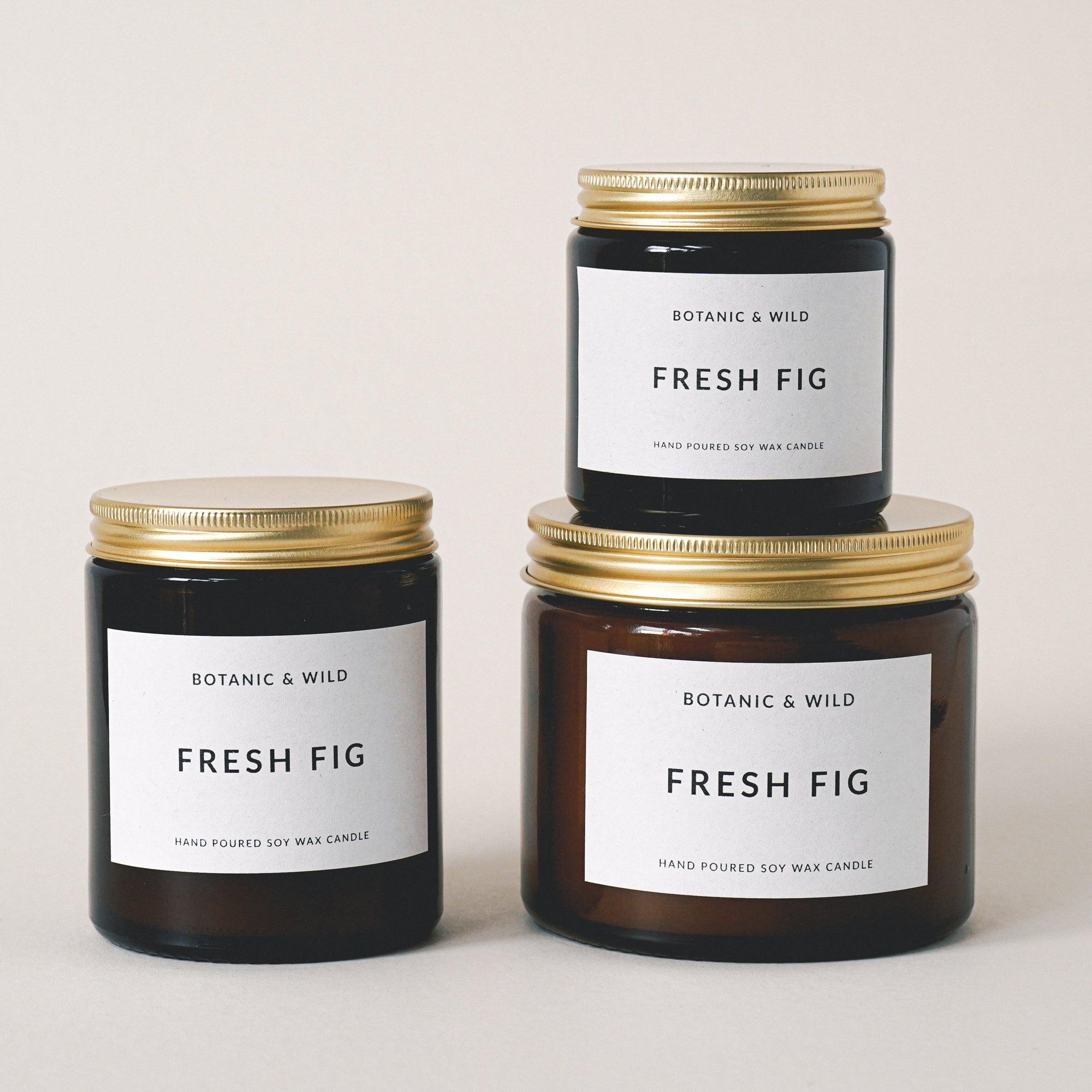 FRESH FIG Scented Soy Candles - Botanic & Wild