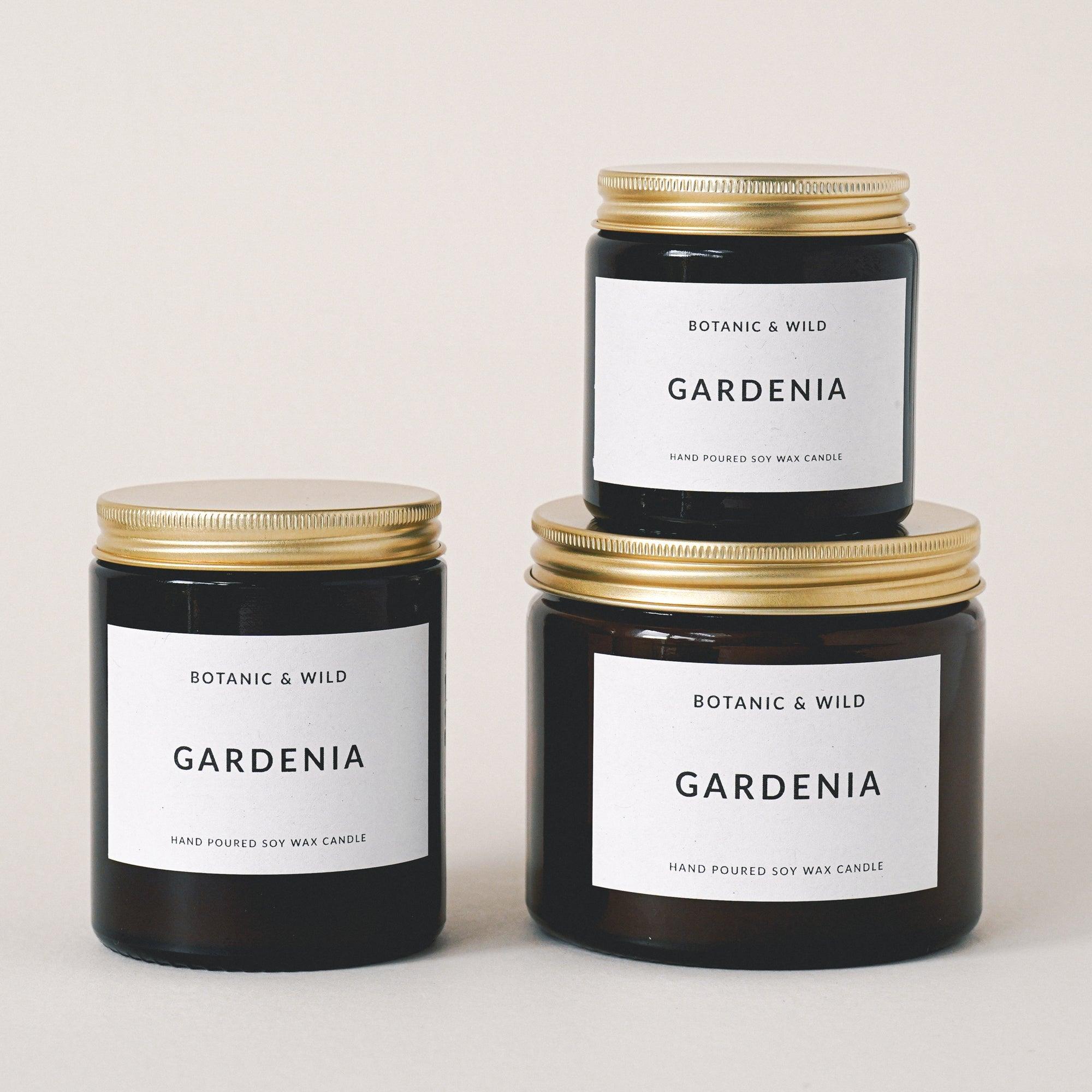 GARDENIA Scented Soy Candles - Botanic & Wild