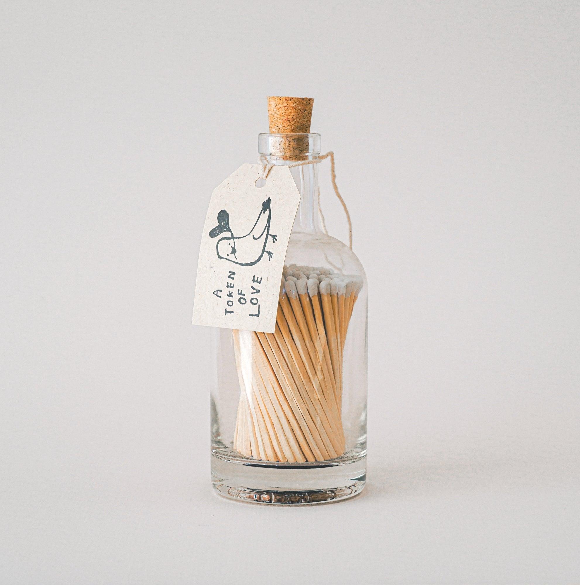 GLASS TOKEN OF LOVE Luxury Matches - Botanic & Wild