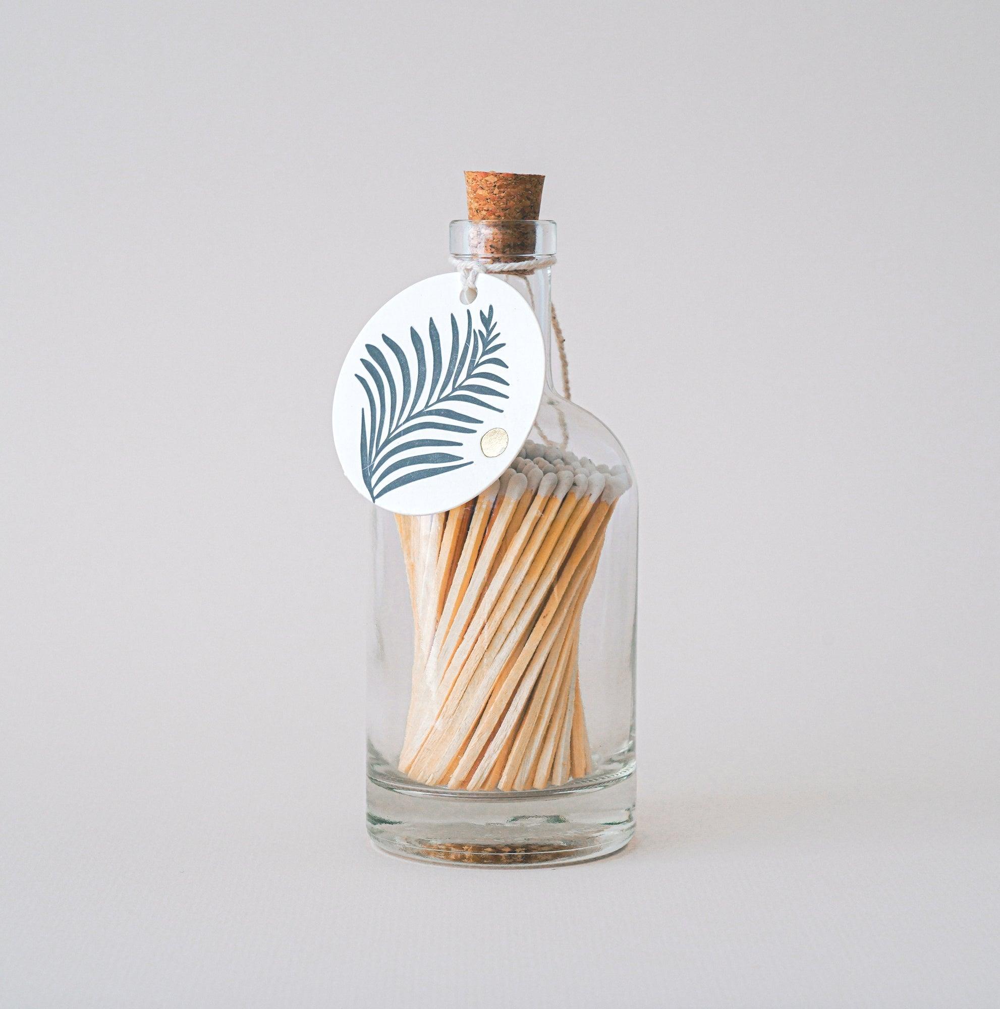 GLASS WHITE FERN Luxury Matches - Botanic & Wild