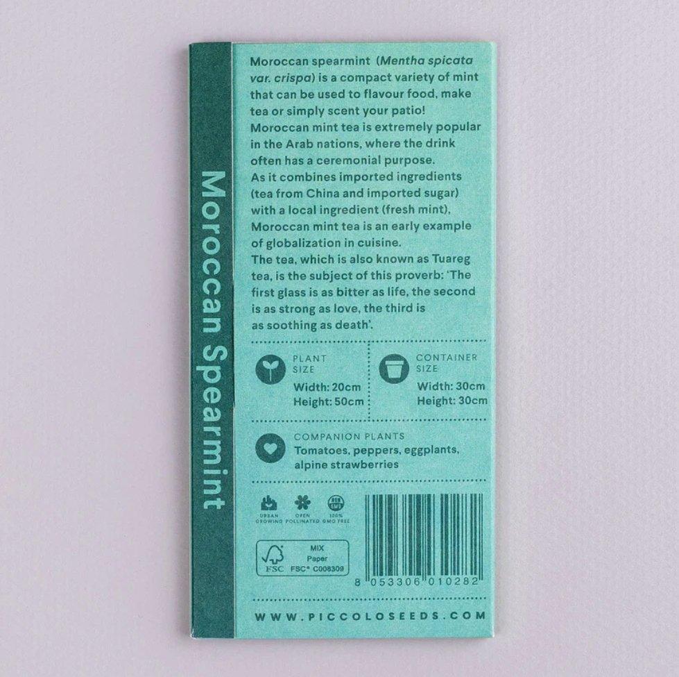 Mint Moroccan Spearmint Seeds - Botanic & Wild