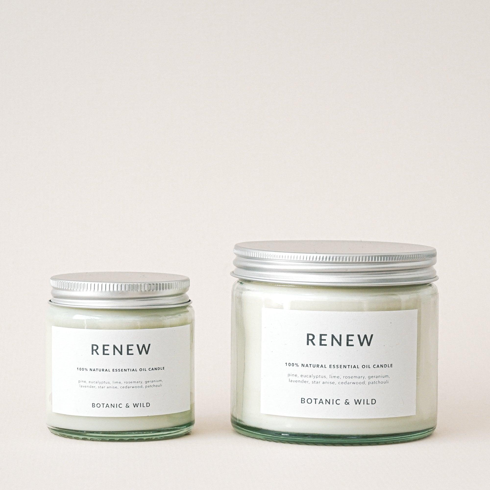 RENEW Essential Oil Soy Candles - Botanic & Wild