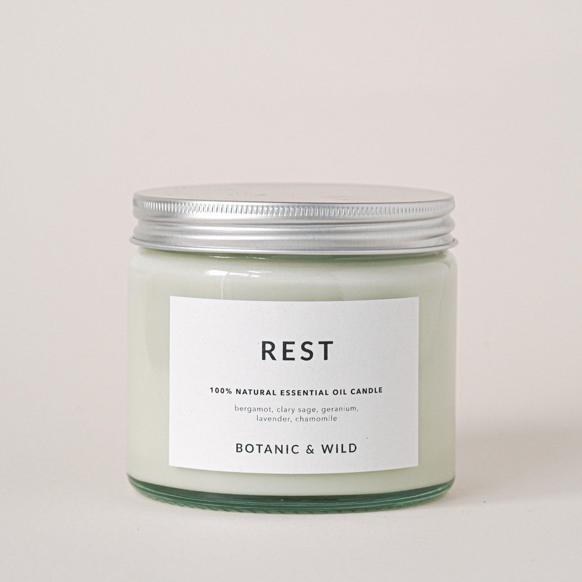 REST Essential Oil Soy Candles - Botanic & Wild