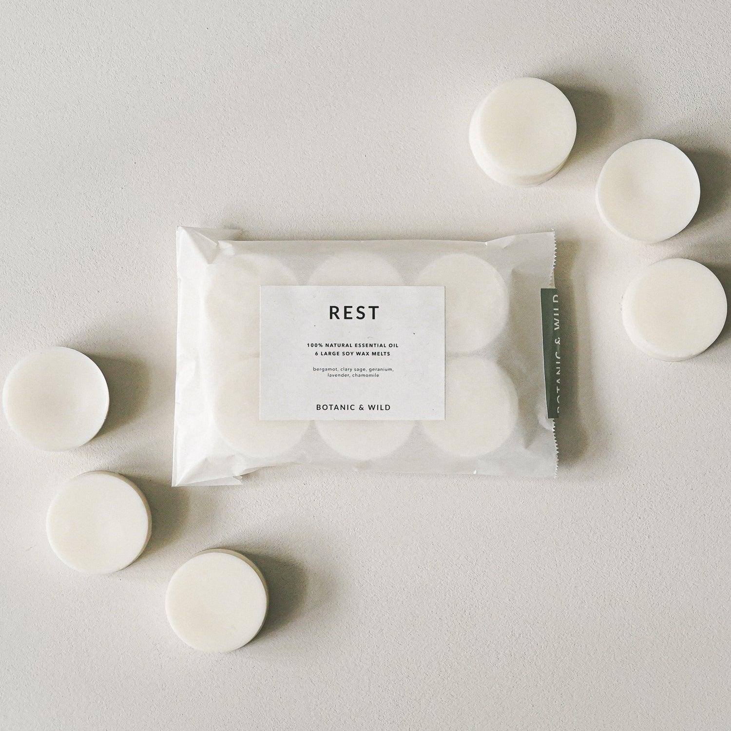 REST Essential Oil Soy Wax Melts - Botanic & Wild