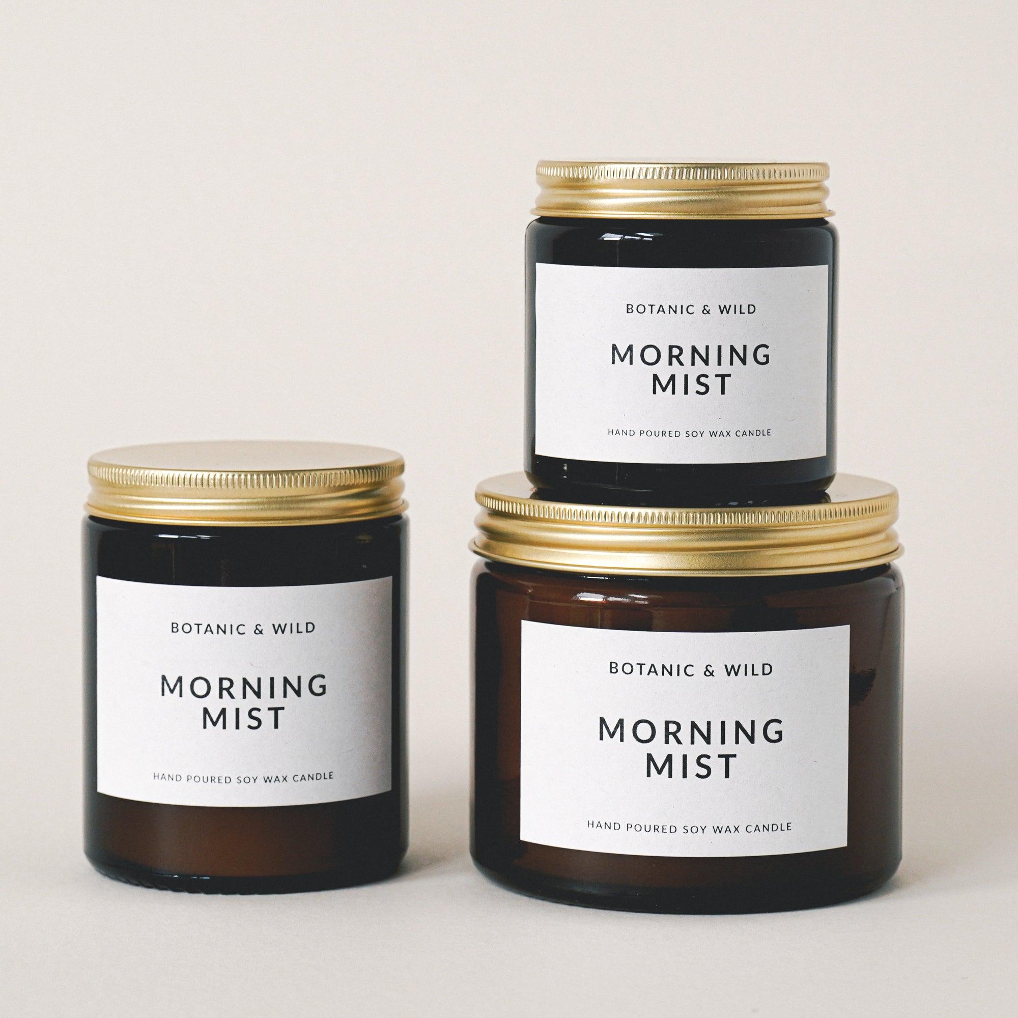MORNING MIST Scented Soy Candles - Botanic & Wild