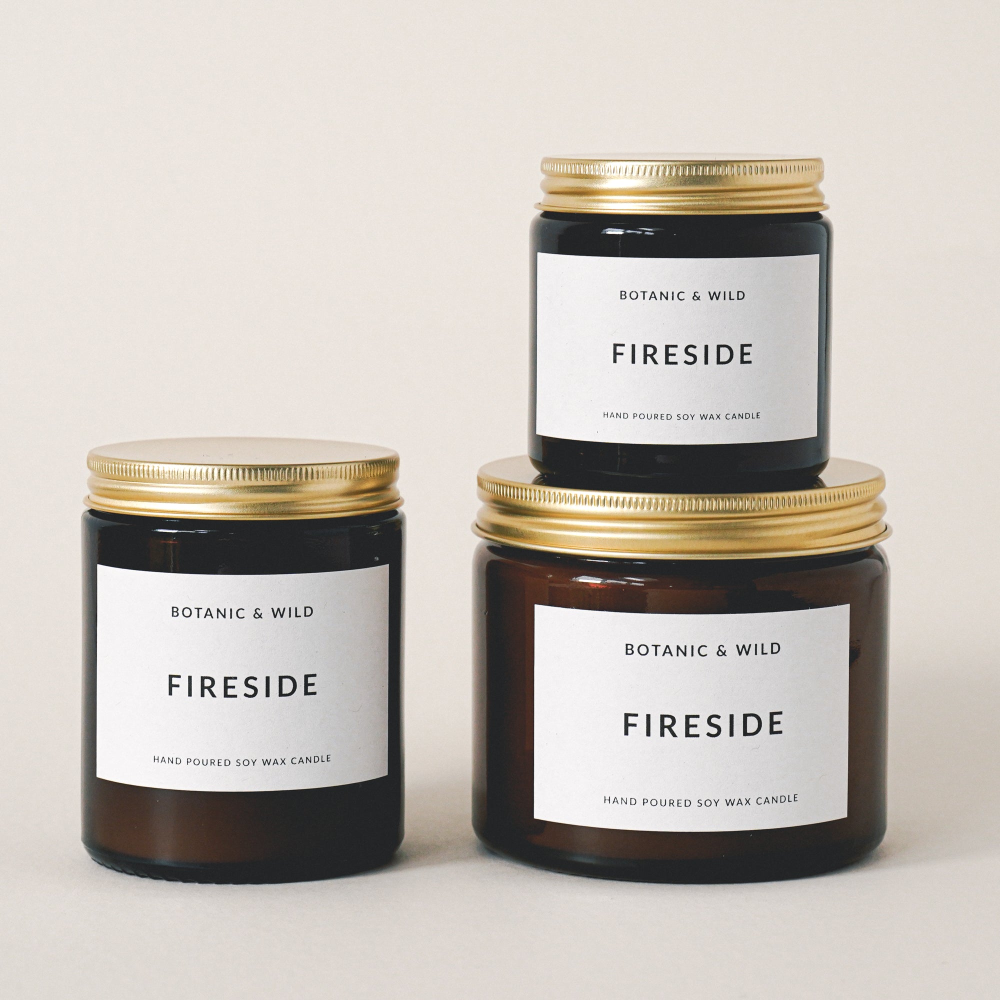 FIRESIDE Scented Soy Candles (Old label)