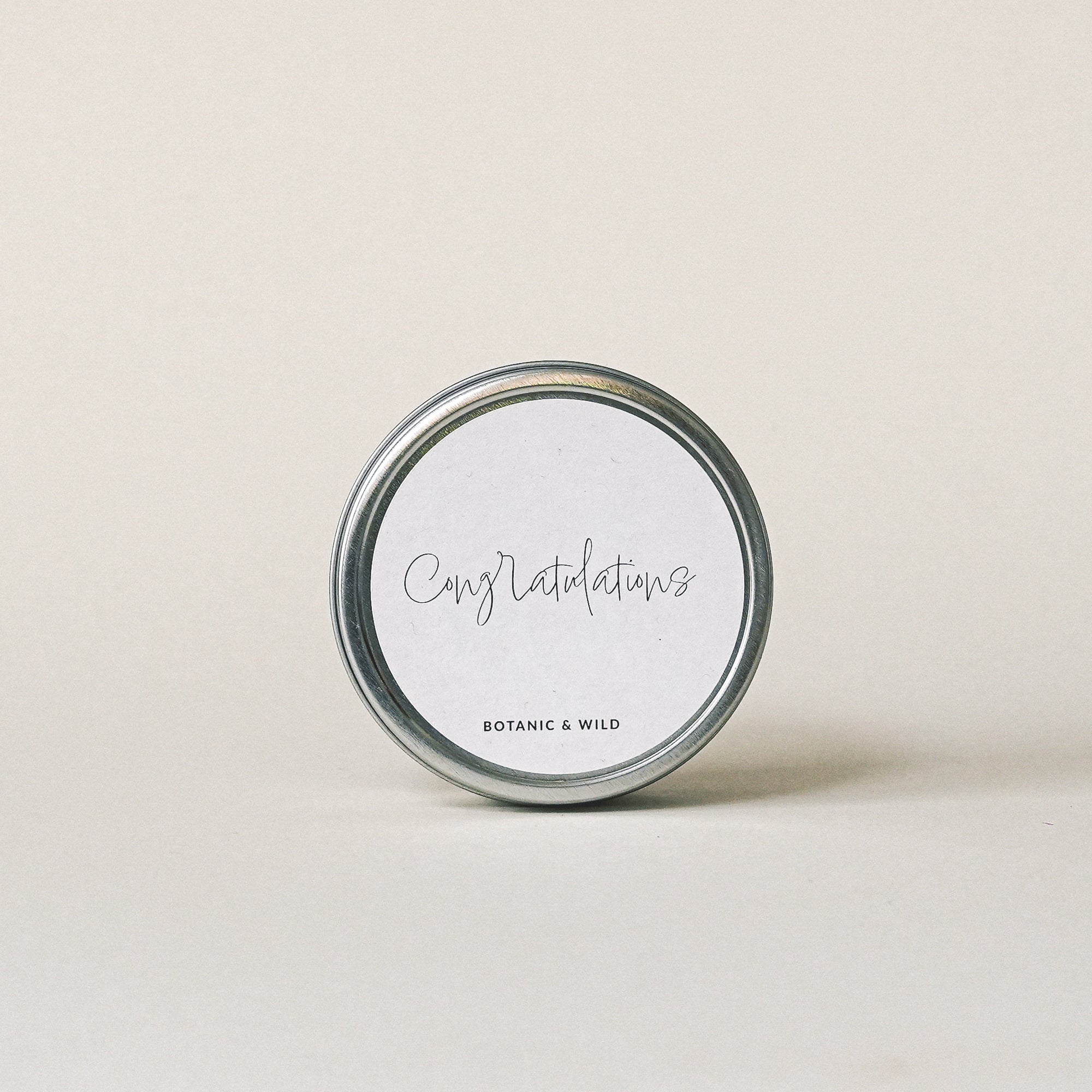 CONGRATULATIONS Message Candle