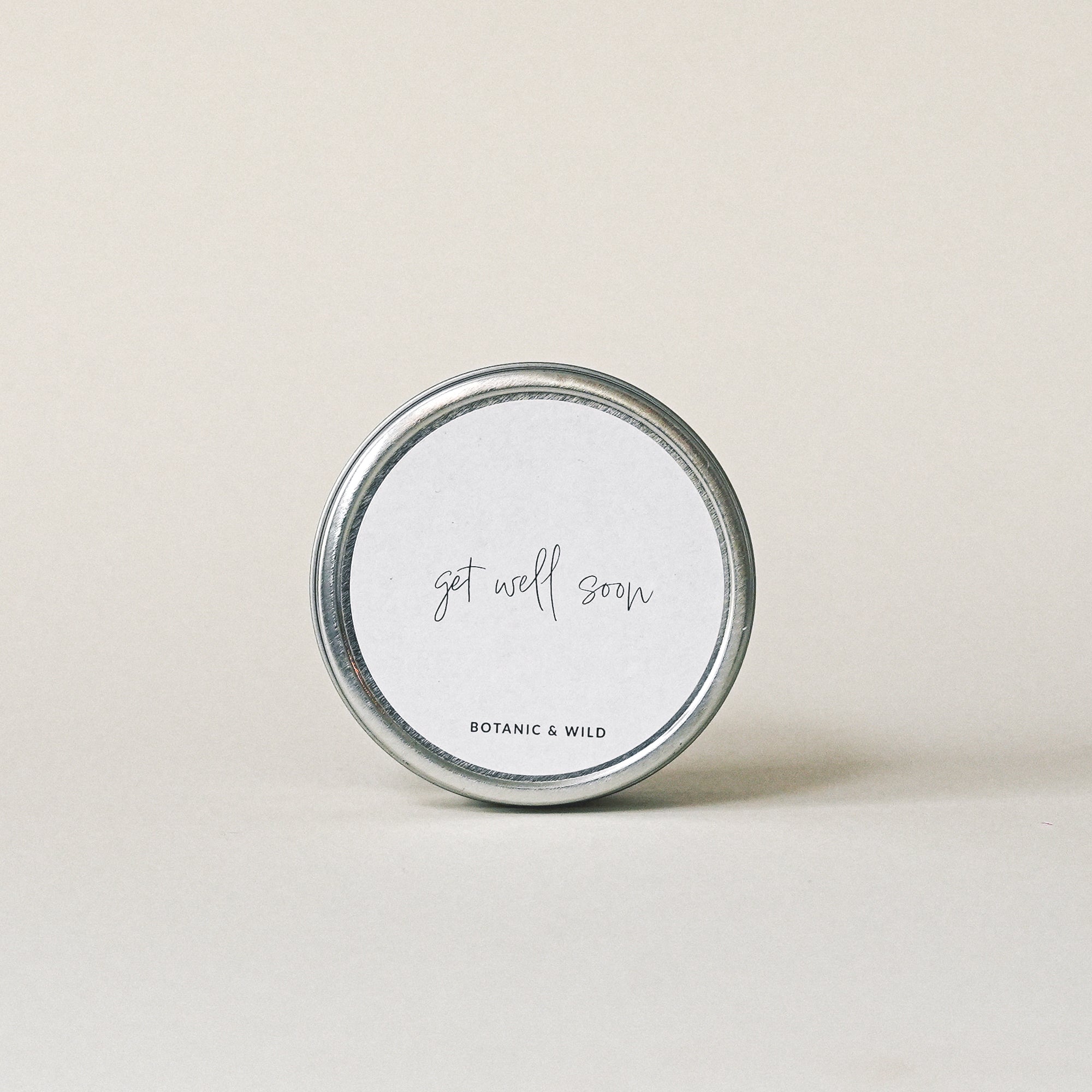 GET WELL SOON Message Candle