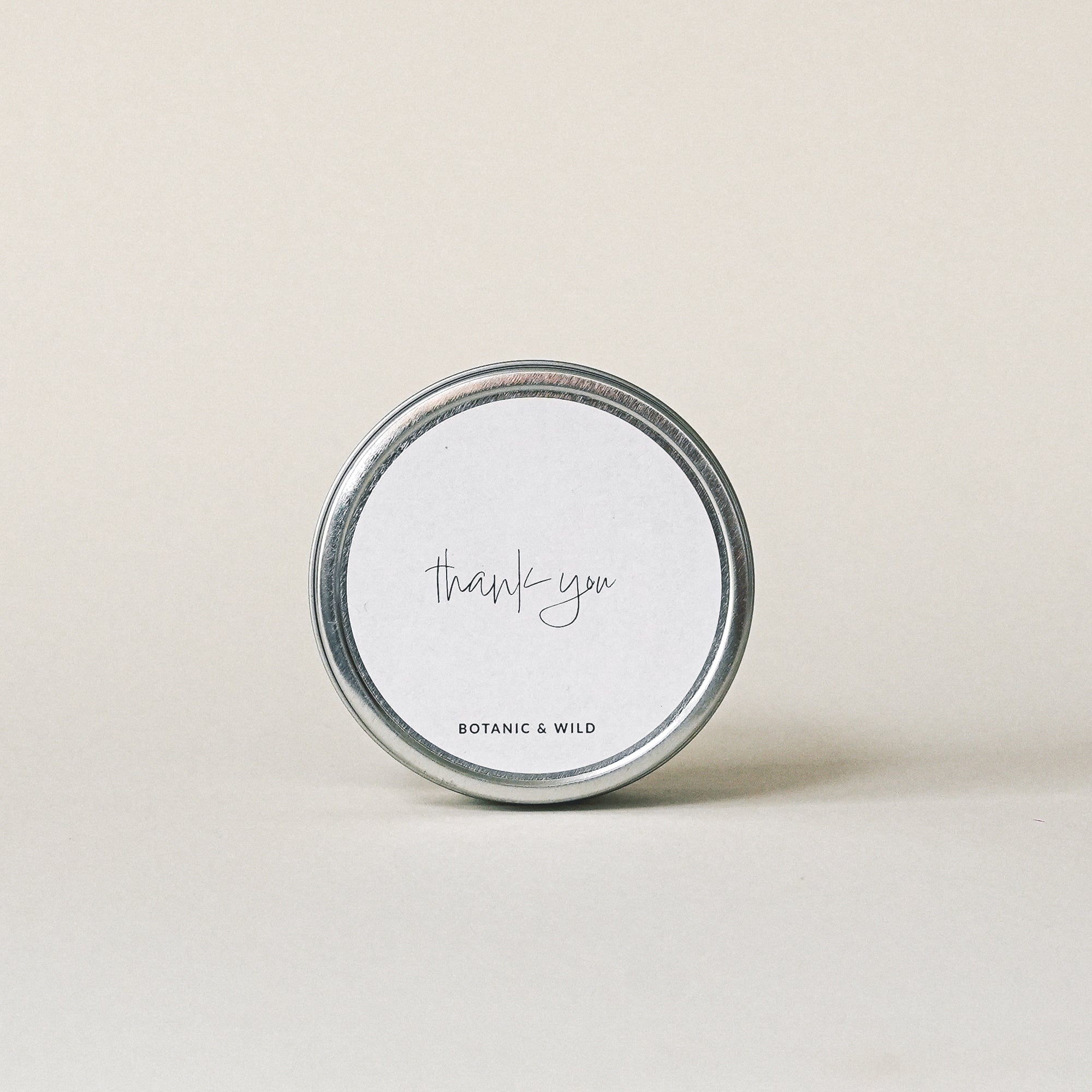 THANK YOU Message Candle