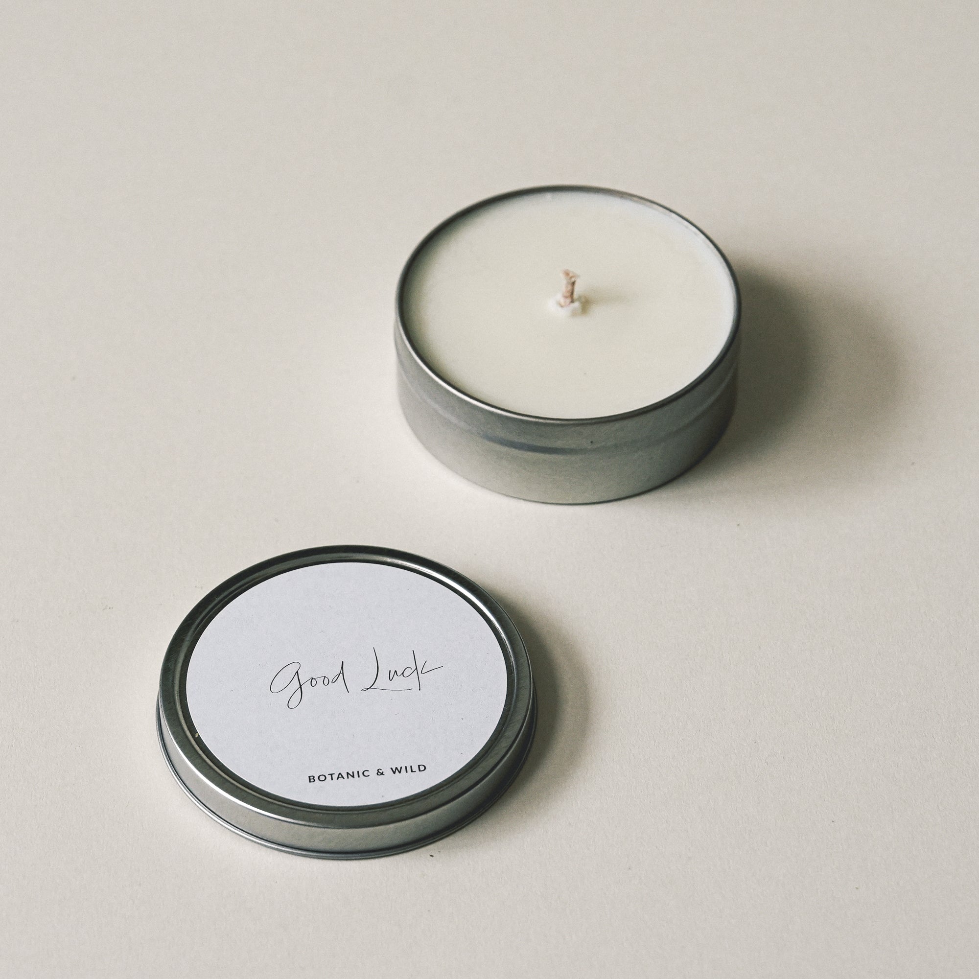 GOOD LUCK Message Candle