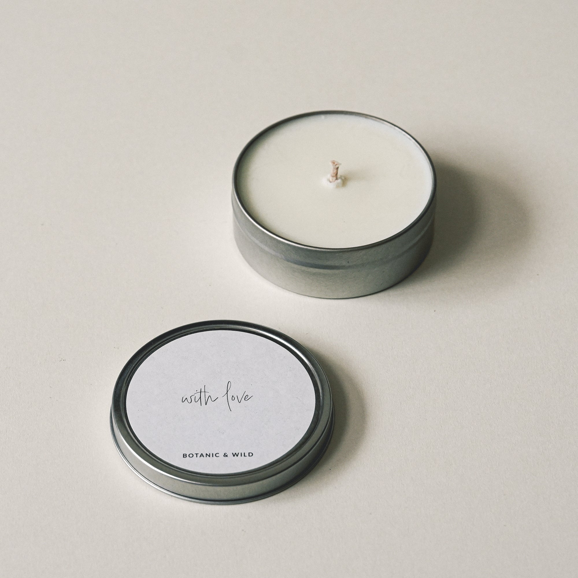 WITH LOVE Message Candle