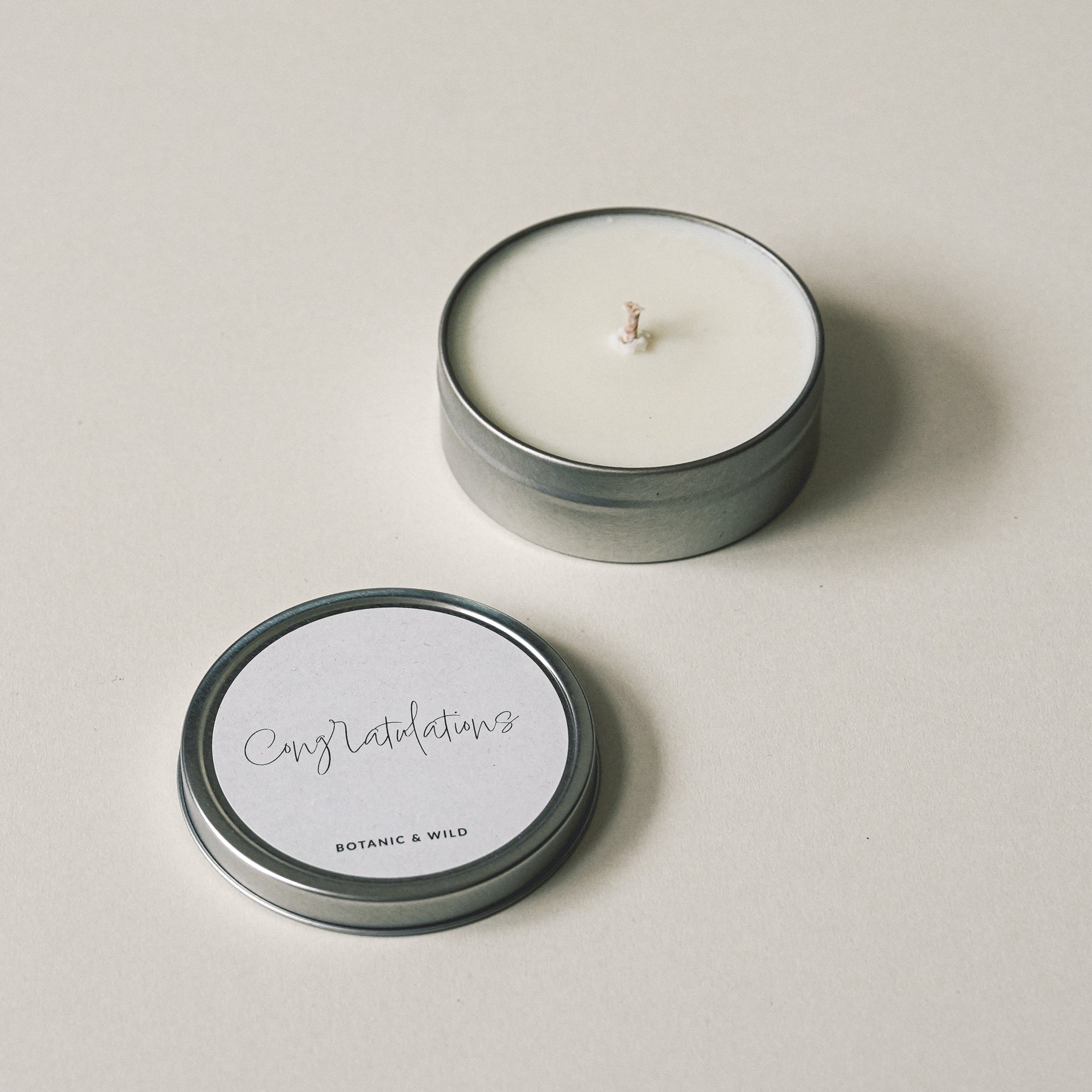 CONGRATULATIONS Message Candle