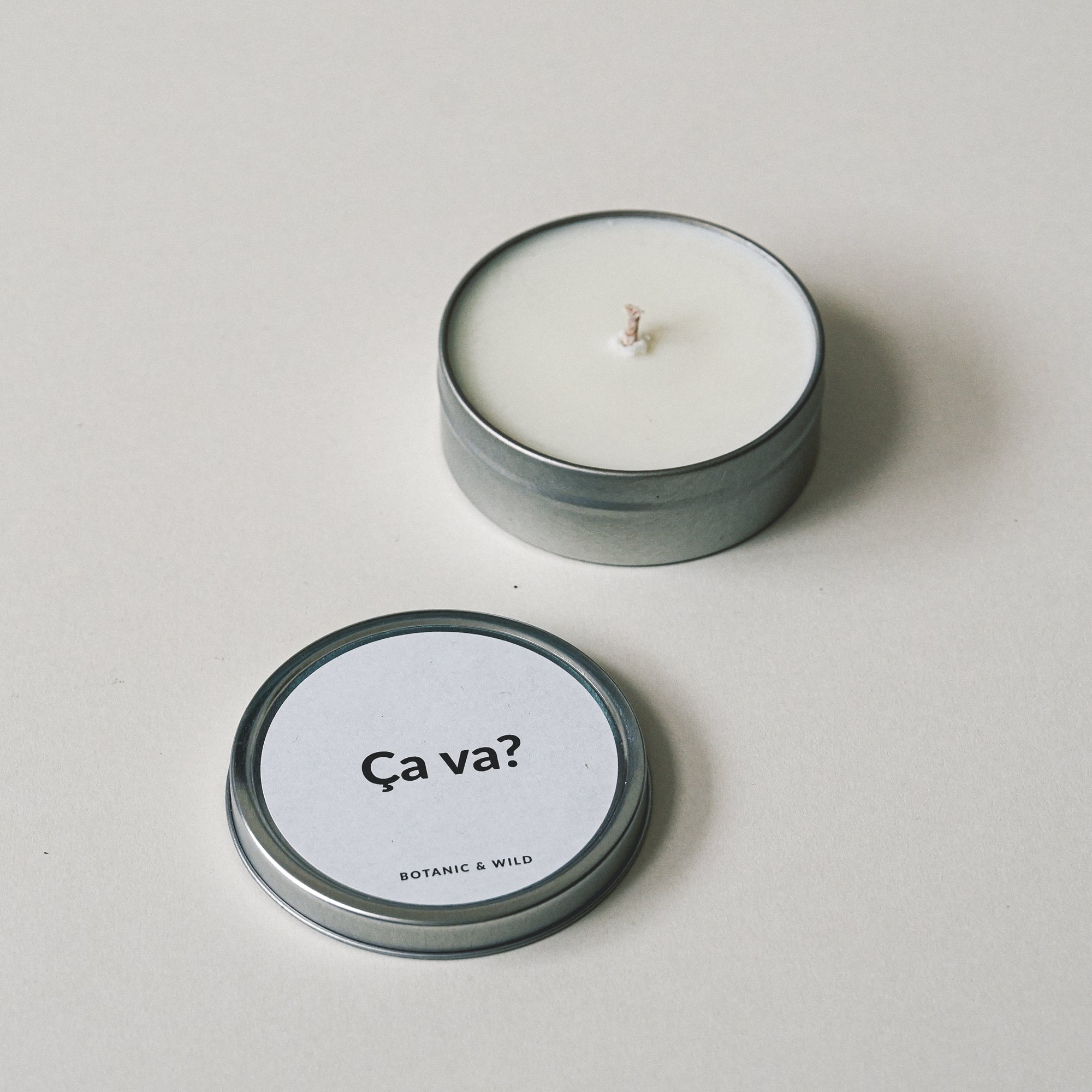 ÇA VA? Message Candle