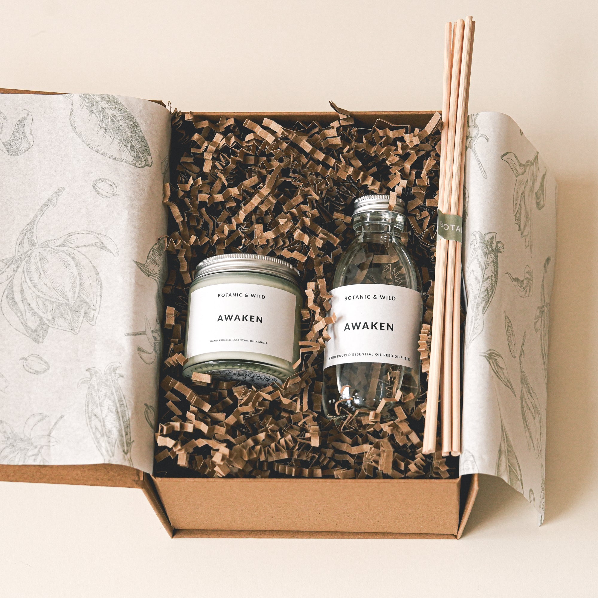 ESSENTIAL OIL CANDLE & DIFFUSER Gift Set