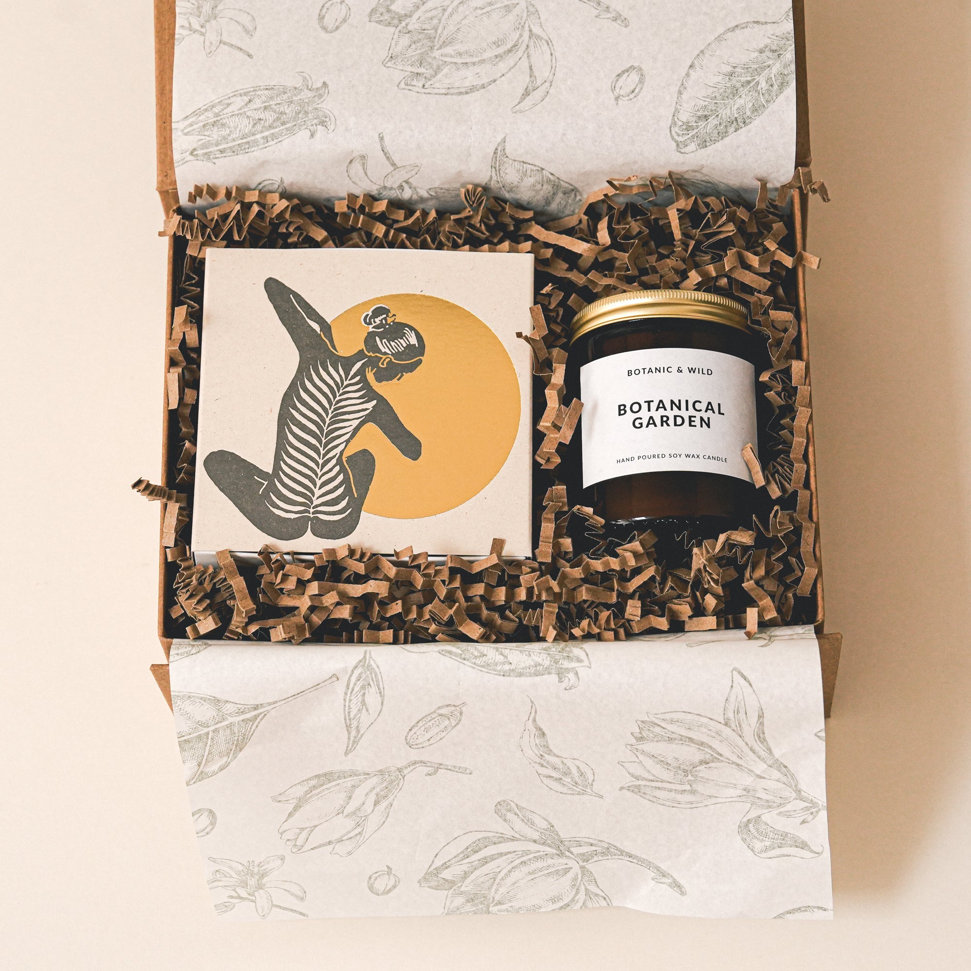 MEDIUM CANDLE & MATCHES Gift Set
