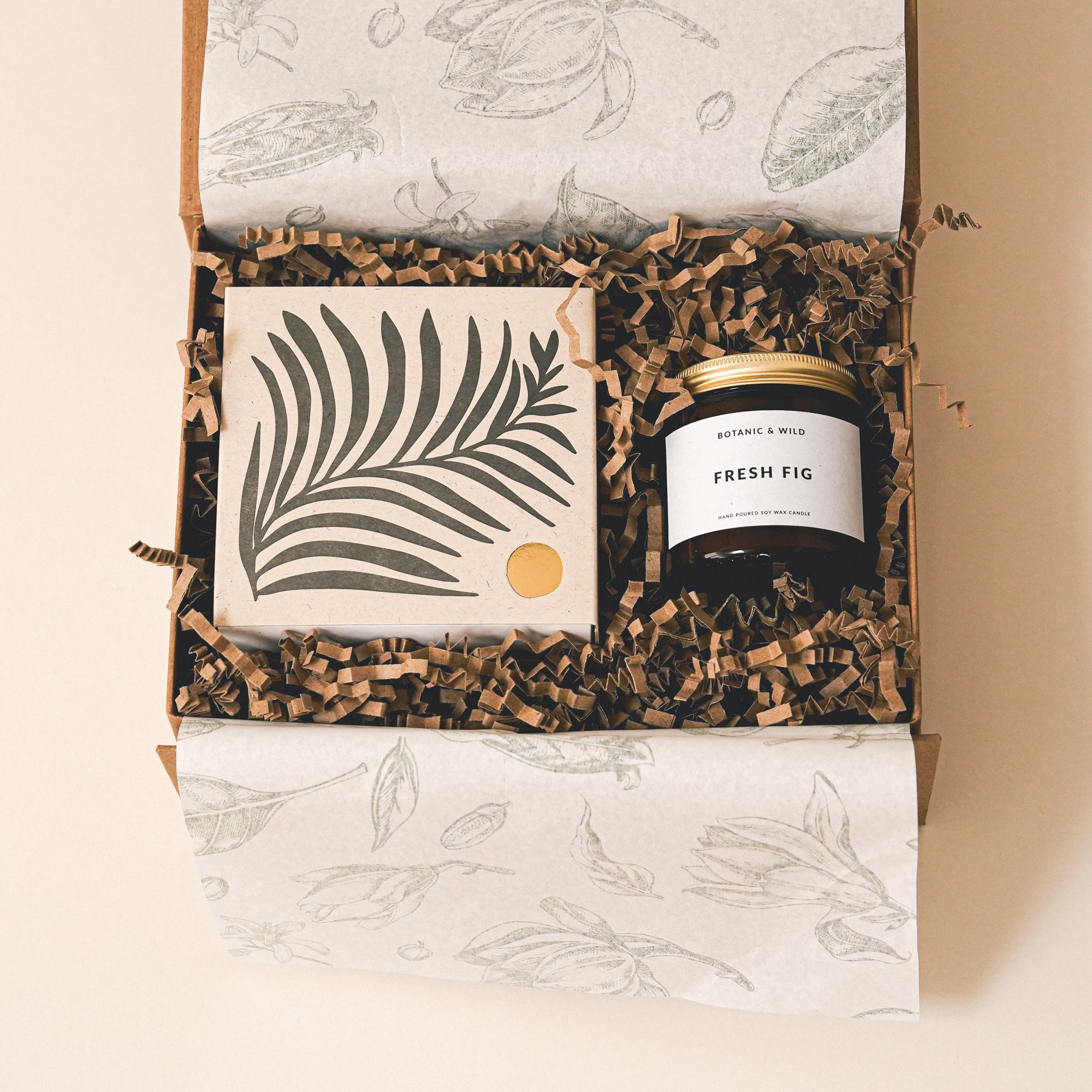 SMALL CANDLE & MATCHES Gift Set