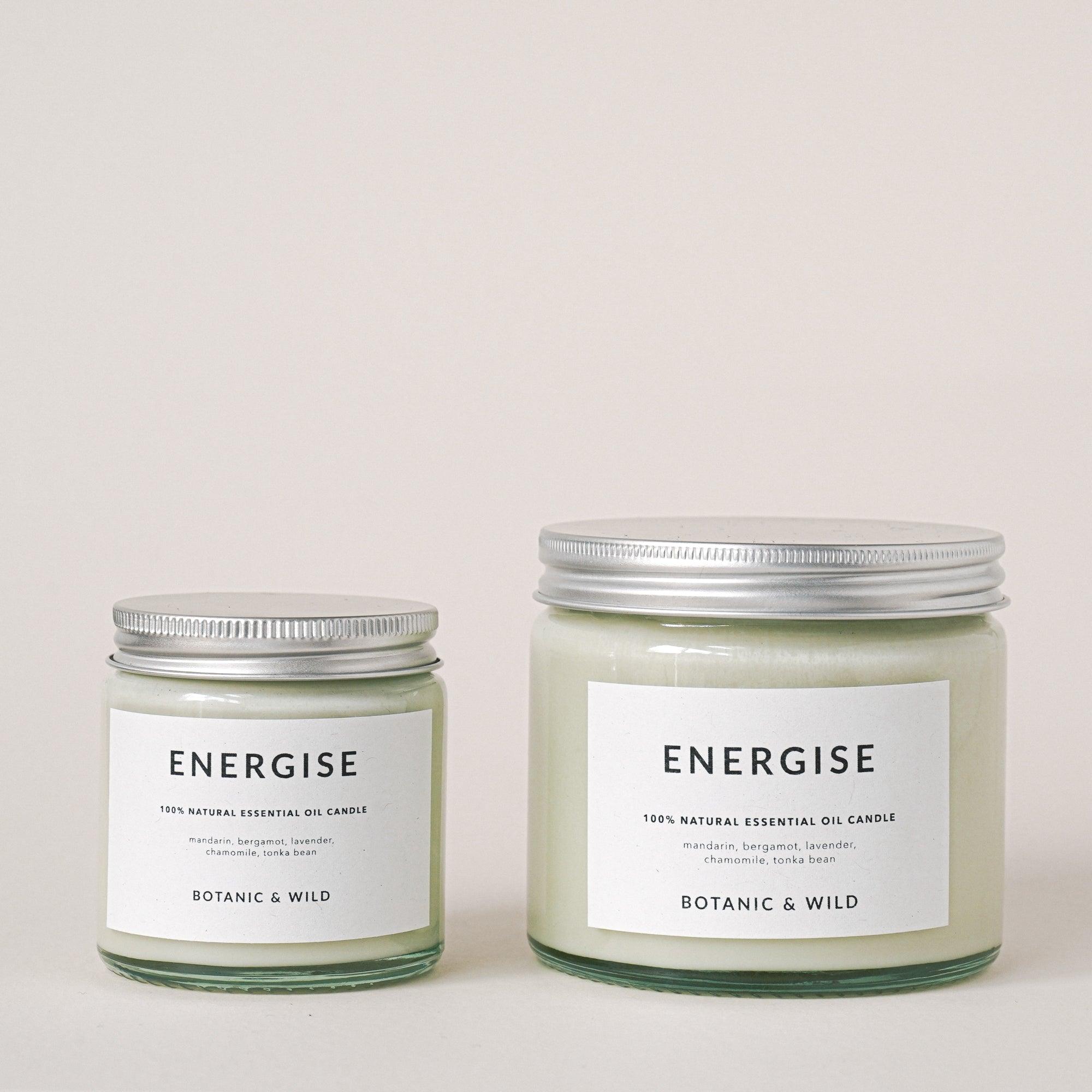 ENERGISE Essential Oil Soy Candles - Botanic & Wild