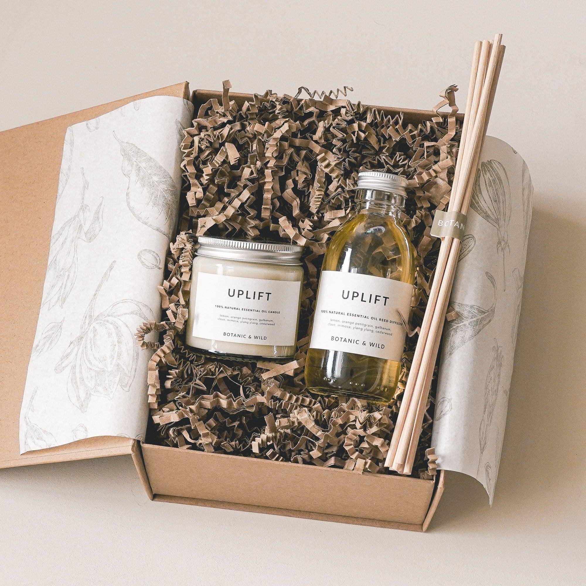 ESSENTIAL OIL CANDLE & DIFFUSER Gift Set | Beautiful Fragrance & Gifts ...