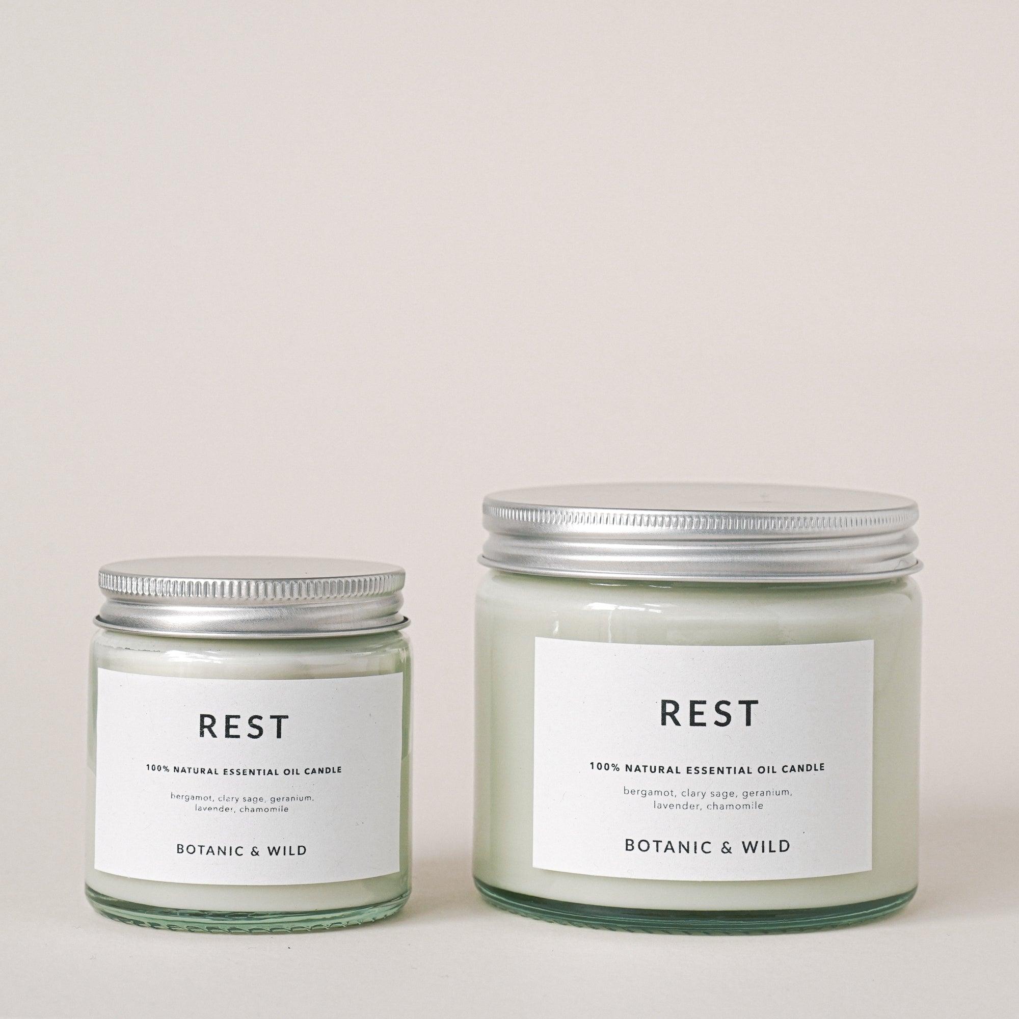 REST Essential Oil Soy Candles - Botanic & Wild
