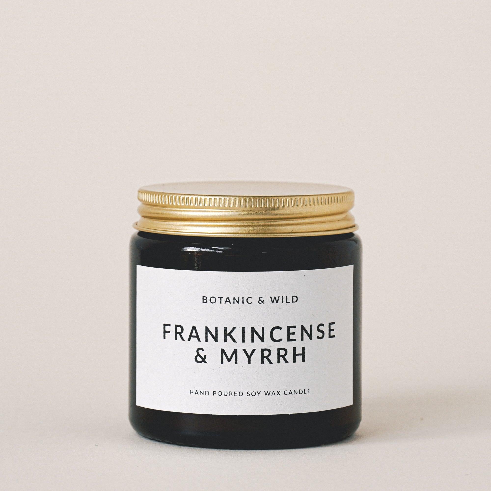 FRANKINCENSE & MYRRH Scented Soy Candles - Botanic & Wild